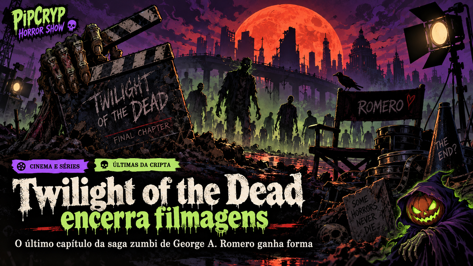 Twilight of the Dead termina filmagens: capítulo final concebido por George A. Romero enfim sai do papel