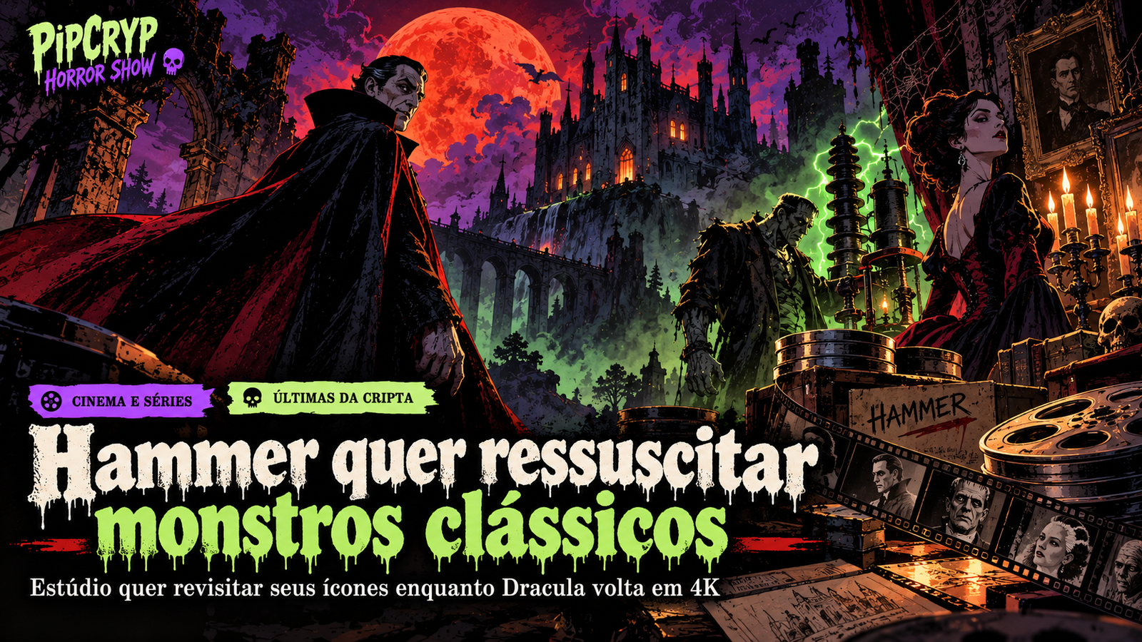 Hammer quer ressuscitar seus monstros clássicos — e John Gore já aponta por onde começaria